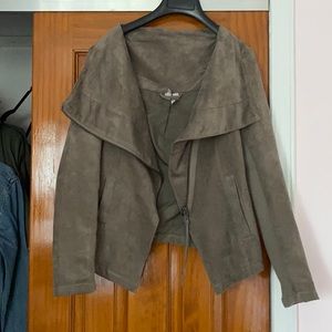 H&M faux suede spring jacket